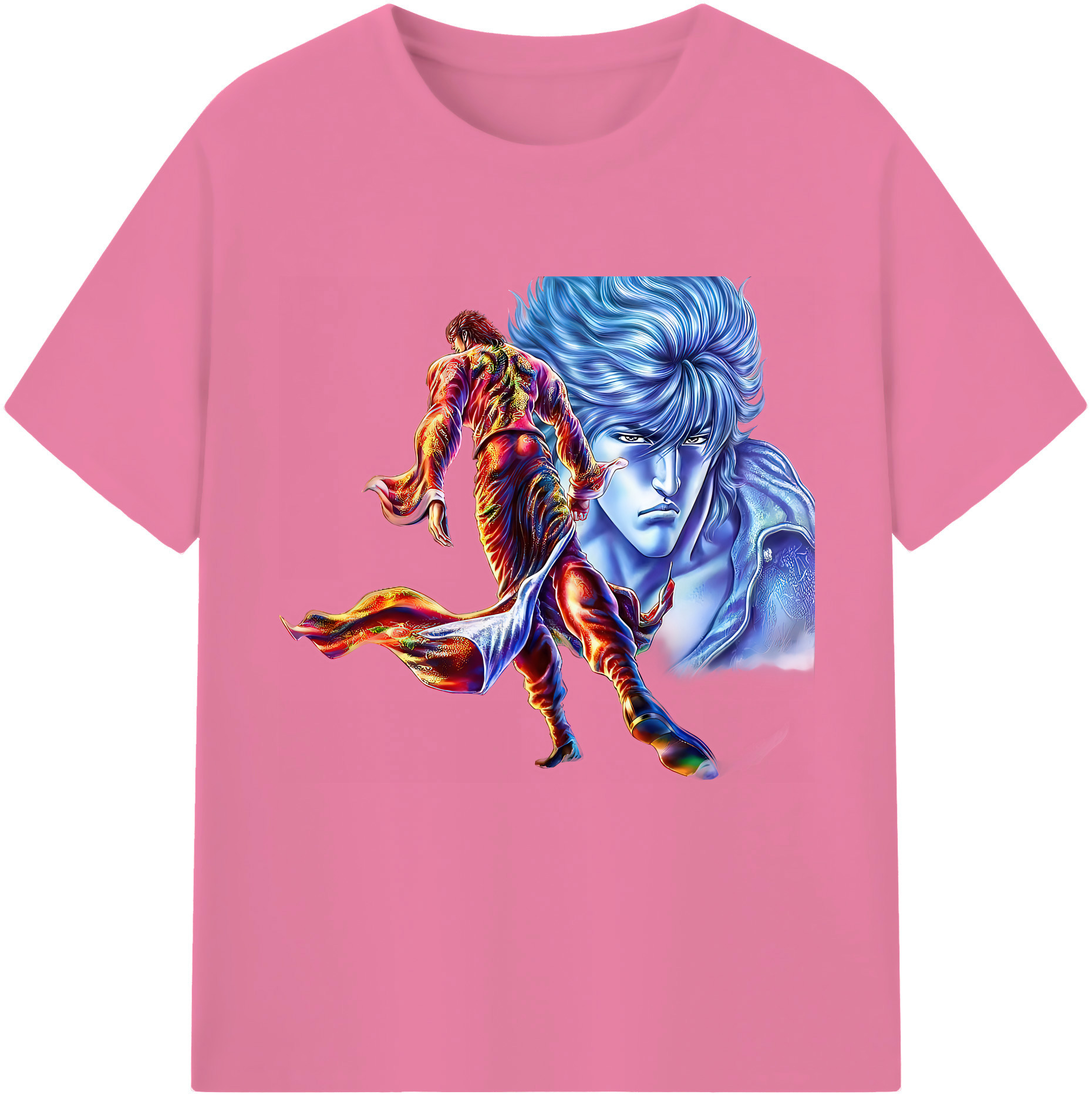 （画像用） 北斗の拳 Fist of the North Star 綿100％半袖Tシャツ（フロントプリント）